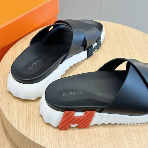 Replica Hermes Slippers For Men #1433966 $56.00 USD for Wholesale