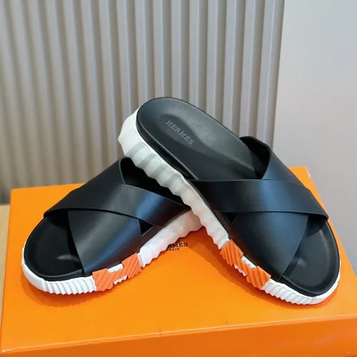 Replica Hermes Slippers For Men #1433967 $56.00 USD for Wholesale