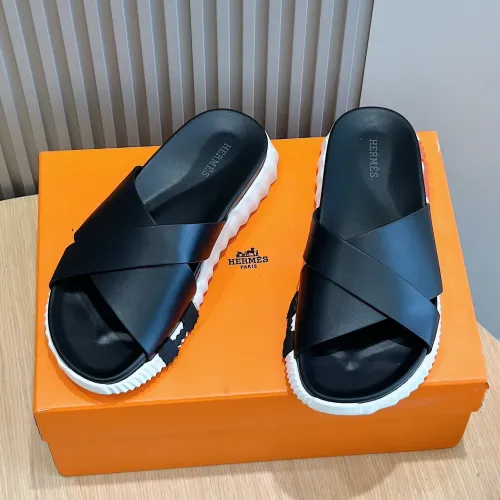 Replica Hermes Slippers For Men #1433969 $56.00 USD for Wholesale