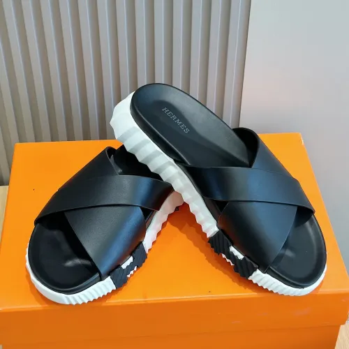 Replica Hermes Slippers For Men #1433969 $56.00 USD for Wholesale