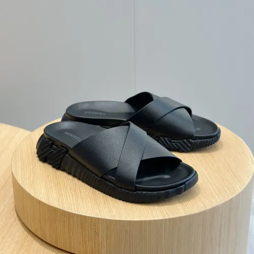 Wholesale Hermes Slippers For Men #1433970 $56.00 USD, Wholesale Quality Replica Hermes Slippers