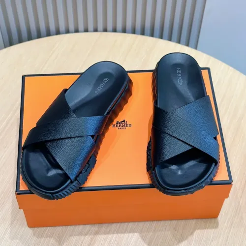 Replica Hermes Slippers For Men #1433970 $56.00 USD for Wholesale