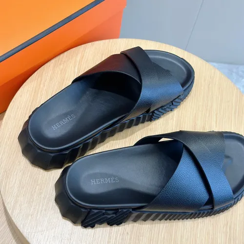 Replica Hermes Slippers For Men #1433970 $56.00 USD for Wholesale