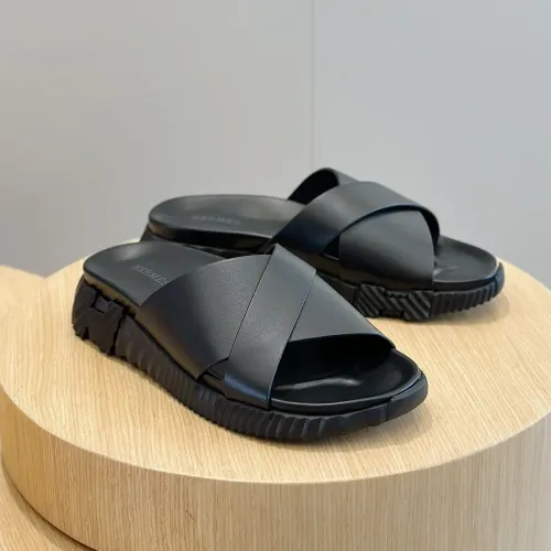 Wholesale Hermes Slippers For Men #1433971 $56.00 USD, Wholesale Quality Replica Hermes Slippers