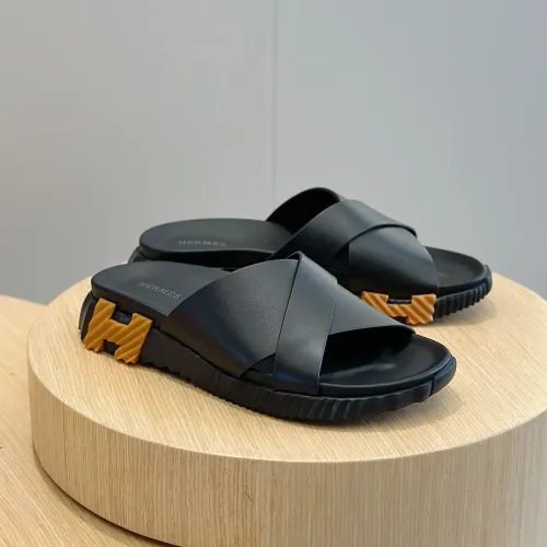 Wholesale Hermes Slippers For Men #1433972 $56.00 USD, Wholesale Quality Replica Hermes Slippers