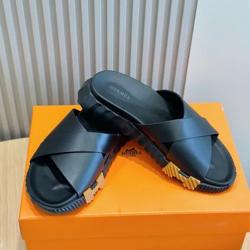 Replica Hermes Slippers For Men #1433972 $56.00 USD for Wholesale