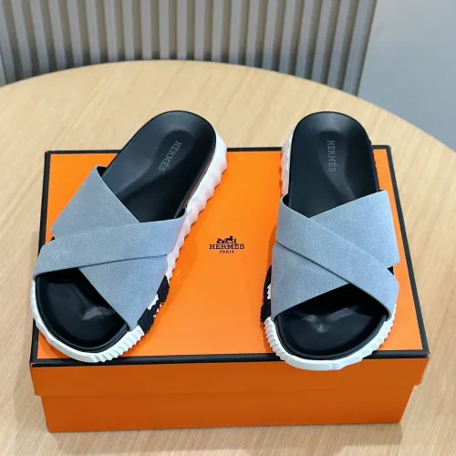 Replica Hermes Slippers For Men #1433973 $56.00 USD for Wholesale