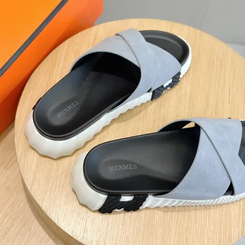 Replica Hermes Slippers For Men #1433973 $56.00 USD for Wholesale