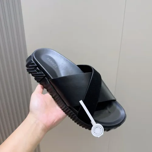 Replica Hermes Slippers For Men #1433977 $56.00 USD for Wholesale