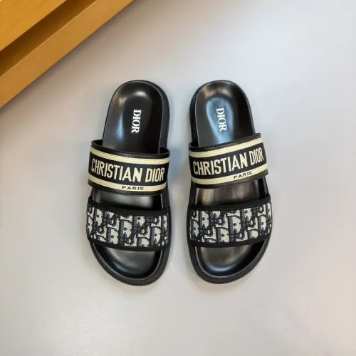 Replica Christian Dior Slippers For Men #1433992 $56.00 USD for Wholesale