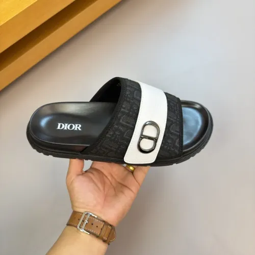 Replica Christian Dior Slippers For Men #1433995 $56.00 USD for Wholesale