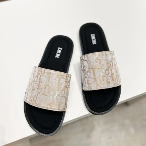 Replica Christian Dior Slippers For Men #1433996 $56.00 USD for Wholesale