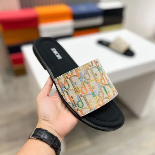 Replica Christian Dior Slippers For Men #1433997 $56.00 USD for Wholesale