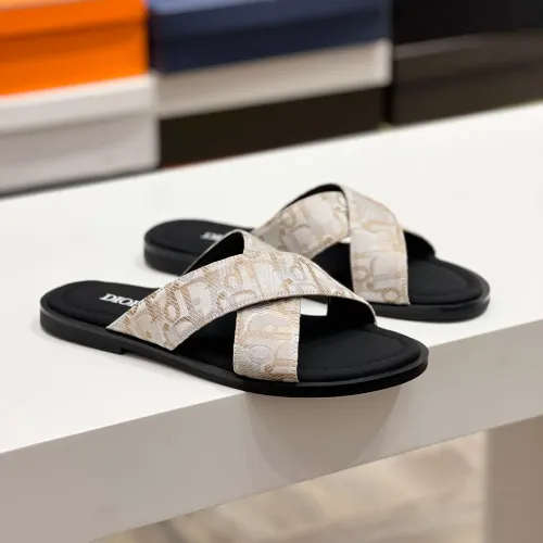 Replica Christian Dior Slippers For Men #1433999 $56.00 USD for Wholesale