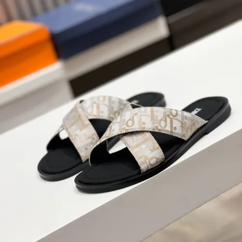 Replica Christian Dior Slippers For Men #1433999 $56.00 USD for Wholesale