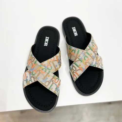 Replica Christian Dior Slippers For Men #1434000 $56.00 USD for Wholesale