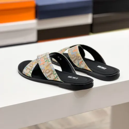 Replica Christian Dior Slippers For Men #1434000 $56.00 USD for Wholesale