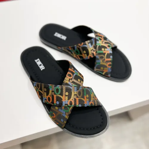 Wholesale Christian Dior Slippers For Men #1434001 $56.00 USD, Wholesale Quality Replica Christian Dior Slippers