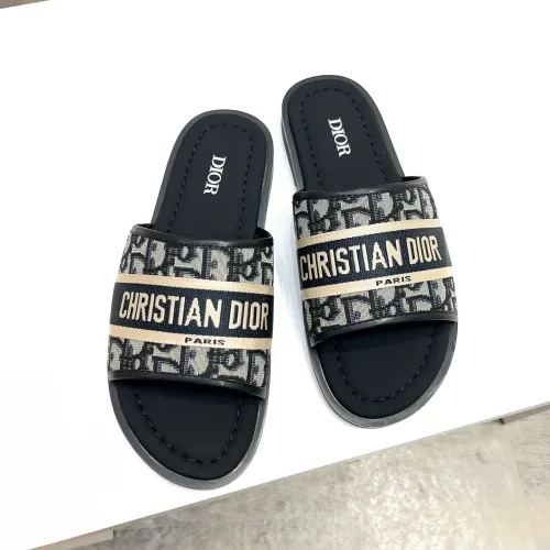 Replica Christian Dior Slippers For Men #1434008 $56.00 USD for Wholesale