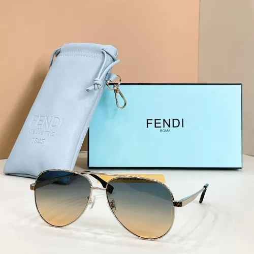 Wholesale Fendi AAA Quality Sunglasses #1434013 $64.00 USD, Wholesale Quality Replica Fendi AAA Quality Sunglasses
