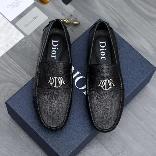 Wholesale Christian Dior Leather Shoes For Men #1434028 $76.00 USD, Wholesale Quality Replica Christian Dior Leather Shoes