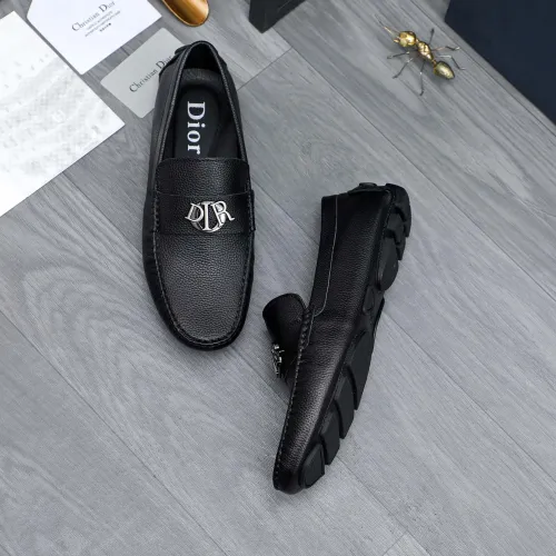 Replica Christian Dior Leather Shoes For Men #1434028 $76.00 USD for Wholesale