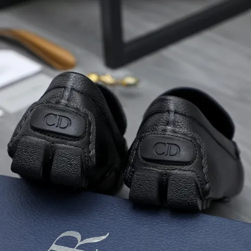 Replica Christian Dior Leather Shoes For Men #1434028 $76.00 USD for Wholesale