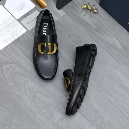 Replica Christian Dior Leather Shoes For Men #1434032 $76.00 USD for Wholesale