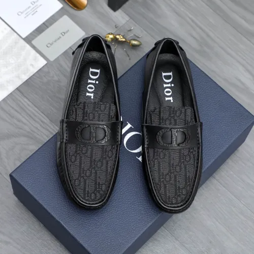 Wholesale Christian Dior Leather Shoes For Men #1434034 $76.00 USD, Wholesale Quality Replica Christian Dior Leather Shoes