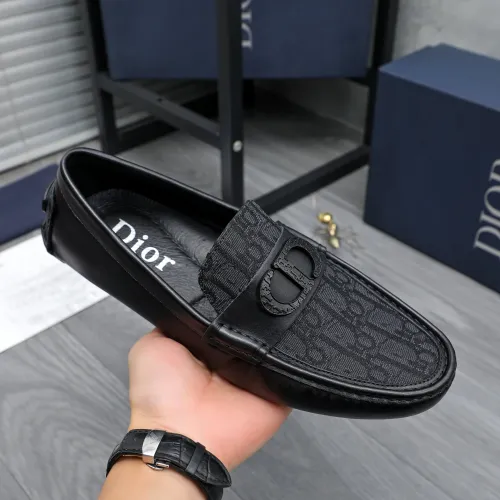 Replica Christian Dior Leather Shoes For Men #1434034 $76.00 USD for Wholesale