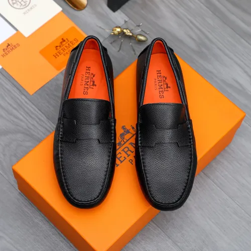 Wholesale Hermes Leather Shoes For Men #1434042 $76.00 USD, Wholesale Quality Replica Hermes Leather Shoes