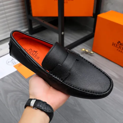 Replica Hermes Leather Shoes For Men #1434042 $76.00 USD for Wholesale