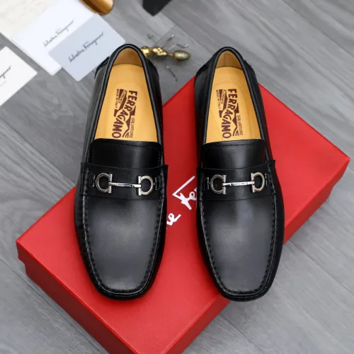 Wholesale Salvatore Ferragamo Leather Shoes For Men #1434059 $76.00 USD, Wholesale Quality Replica Salvatore Ferragamo Leather Shoes