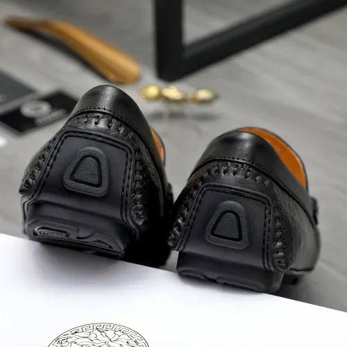 Replica Versace Leather Shoes For Men #1434074 $72.00 USD for Wholesale