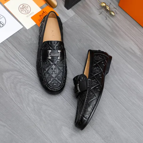 Wholesale Hermes Leather Shoes For Men #1434080 $82.00 USD, Wholesale Quality Replica Hermes Leather Shoes