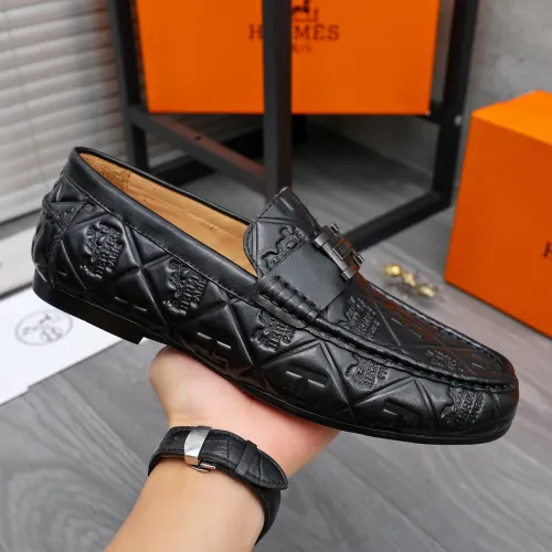 Replica Hermes Leather Shoes For Men #1434080 $82.00 USD for Wholesale