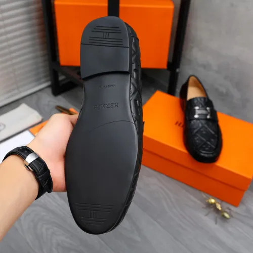 Replica Hermes Leather Shoes For Men #1434080 $82.00 USD for Wholesale