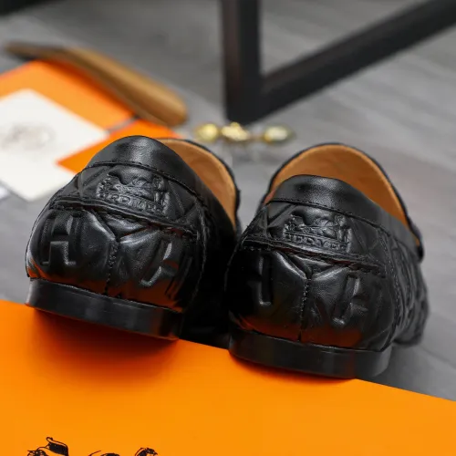 Replica Hermes Leather Shoes For Men #1434080 $82.00 USD for Wholesale