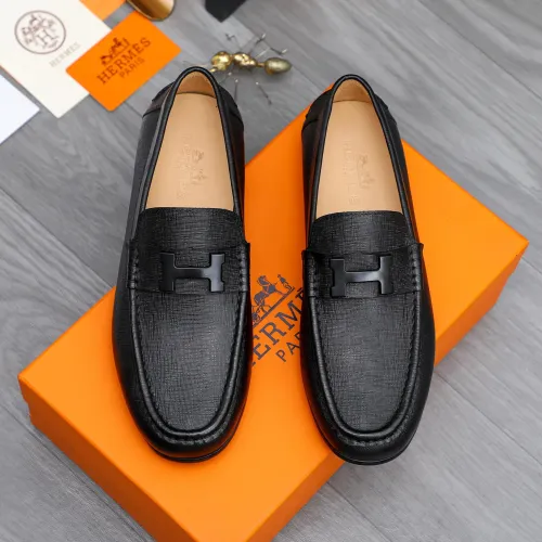 Replica Hermes Leather Shoes For Men #1434082 $82.00 USD for Wholesale