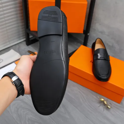 Replica Hermes Leather Shoes For Men #1434082 $82.00 USD for Wholesale