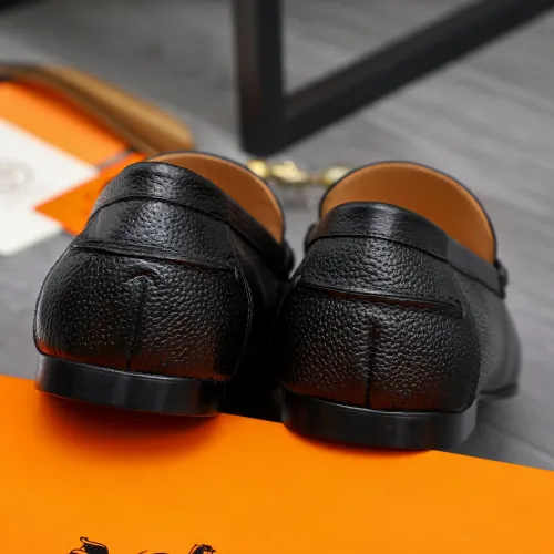 Replica Hermes Leather Shoes For Men #1434084 $82.00 USD for Wholesale