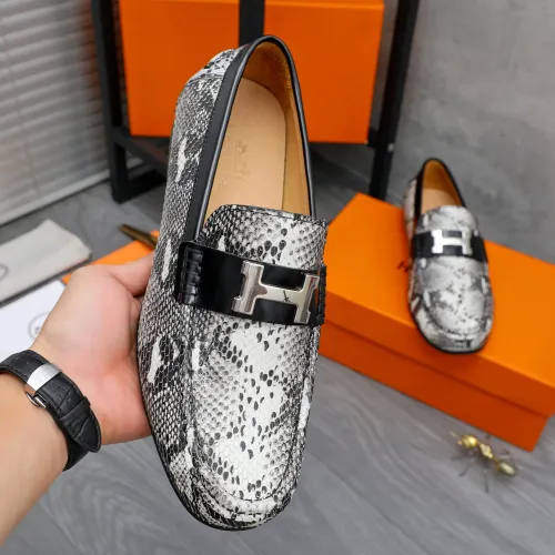 Replica Hermes Leather Shoes For Men #1434085 $82.00 USD for Wholesale