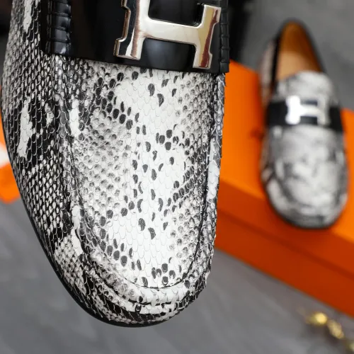 Replica Hermes Leather Shoes For Men #1434085 $82.00 USD for Wholesale