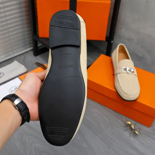 Replica Hermes Leather Shoes For Men #1434086 $82.00 USD for Wholesale