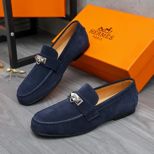 Wholesale Hermes Leather Shoes For Men #1434088 $82.00 USD, Wholesale Quality Replica Hermes Leather Shoes