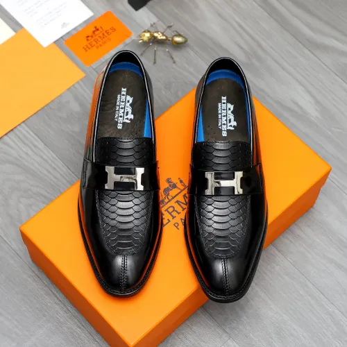 Replica Hermes Leather Shoes For Men #1434090 $88.00 USD for Wholesale