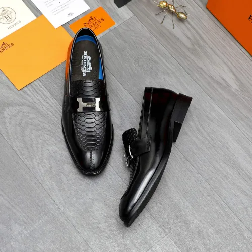 Replica Hermes Leather Shoes For Men #1434090 $88.00 USD for Wholesale