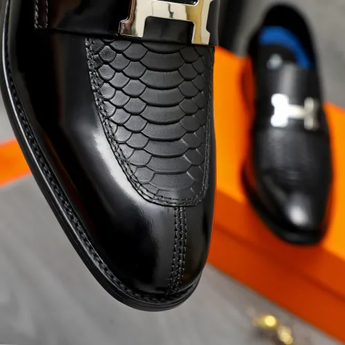 Replica Hermes Leather Shoes For Men #1434090 $88.00 USD for Wholesale