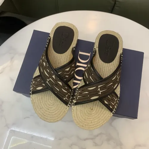 Replica Christian Dior Slippers For Men #1434105 $60.00 USD for Wholesale