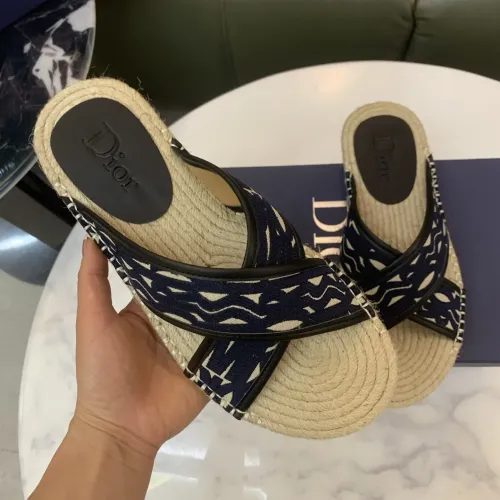 Replica Christian Dior Slippers For Men #1434106 $60.00 USD for Wholesale